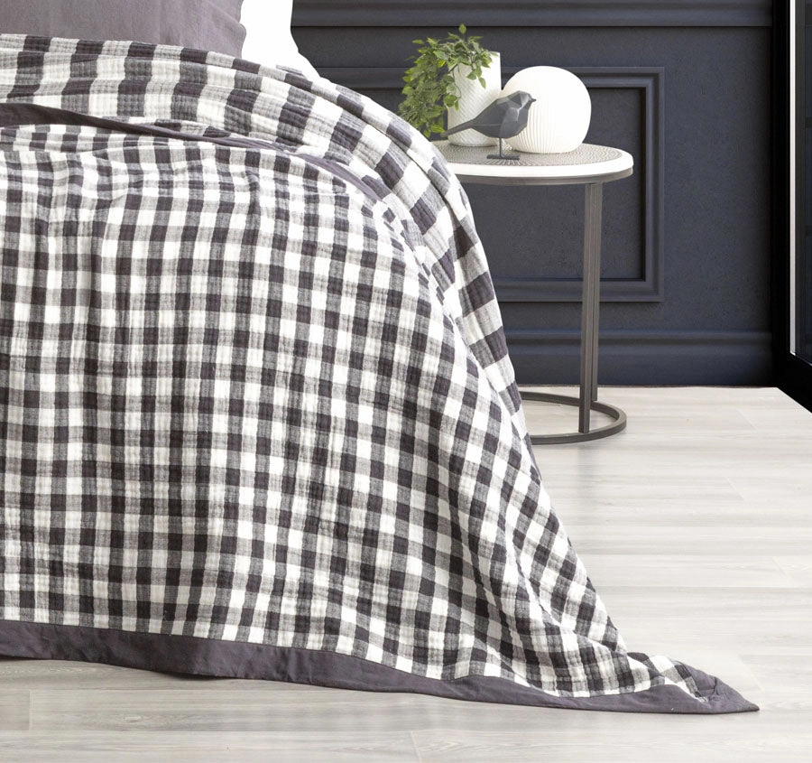 Gingham Blanket Range Ash