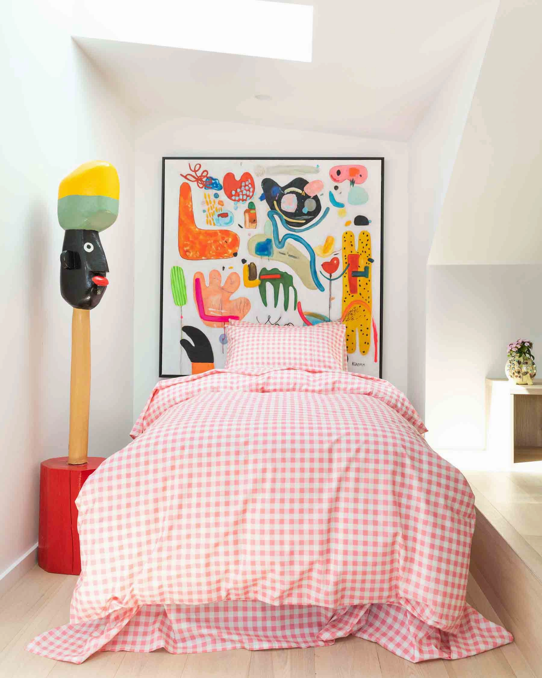 Gingham Candy Organic Cotton Flat Sheet (US)