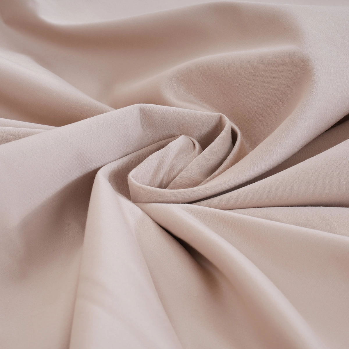 Glamique 100% Cotton Solid 1000 TC Beige Bed Sheet with Pillow Case