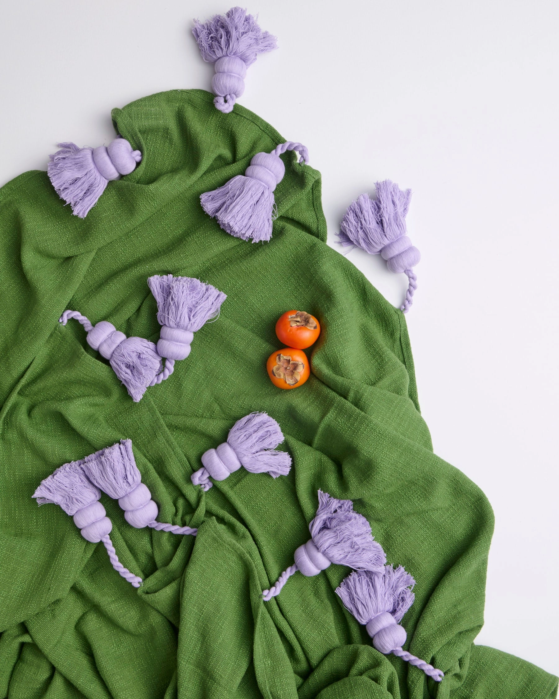 Green With Envy Tassel Throw