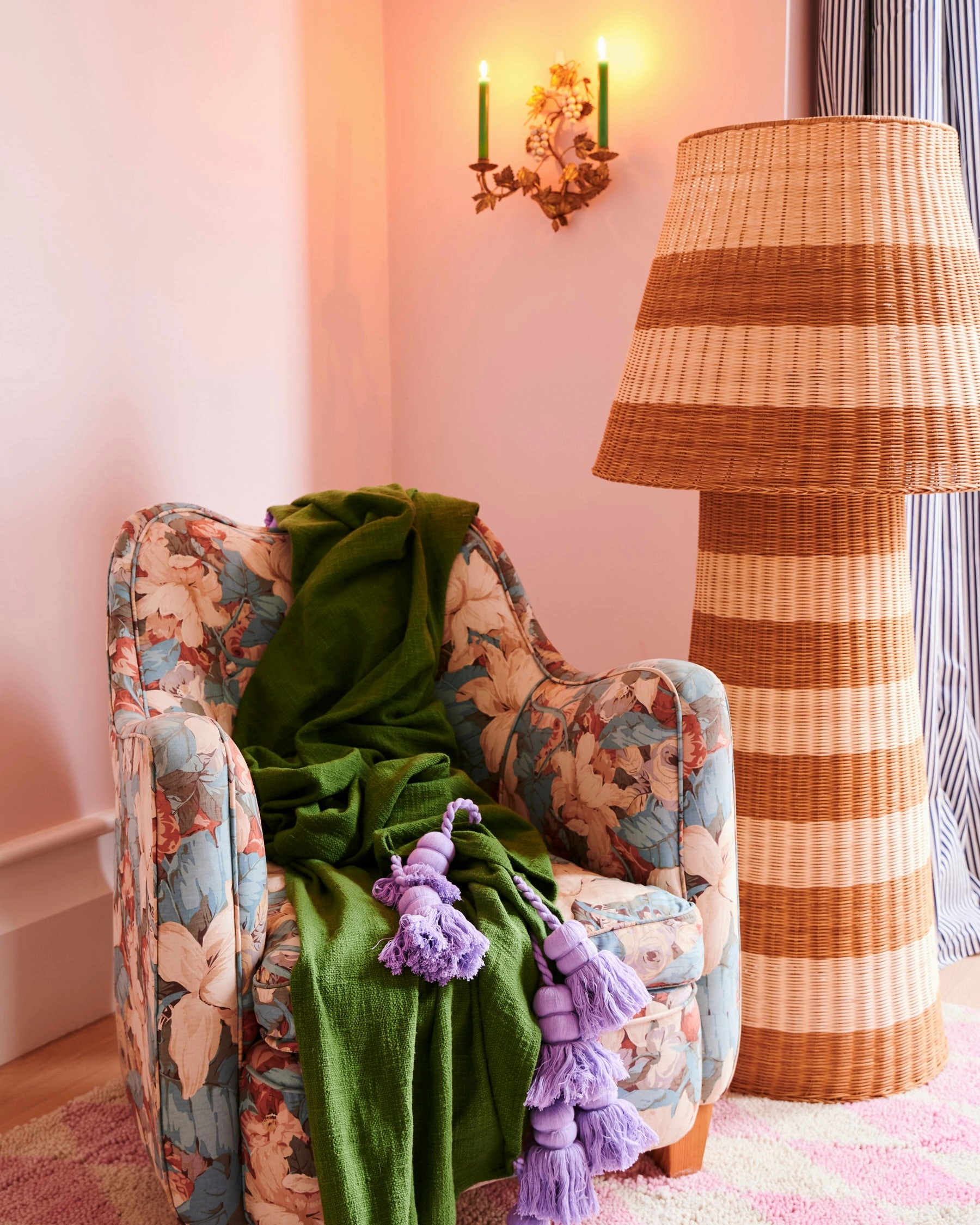 Green With Envy Tassel Throw