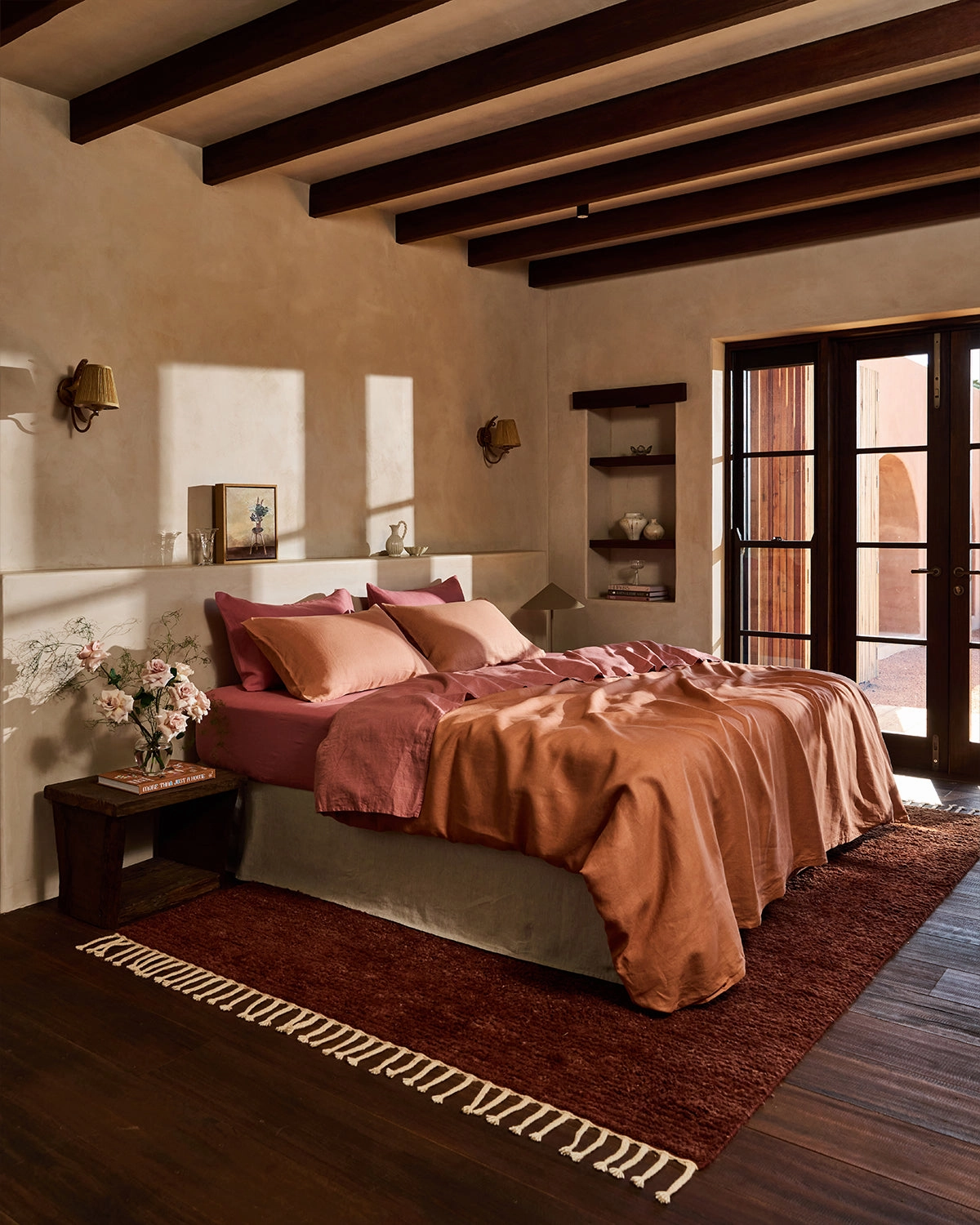 Hazelnut 100% French Flax Linen King Pillowcases (Set of Two)