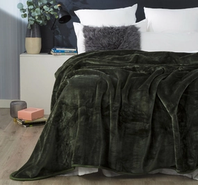 Heavy Weight Acrylic Mink Blanket Jade