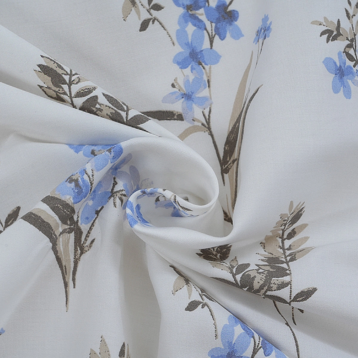Hermosa Eclectic Garden Maeve 100%Cotton Printed Fitted Sheet With Pillow Case