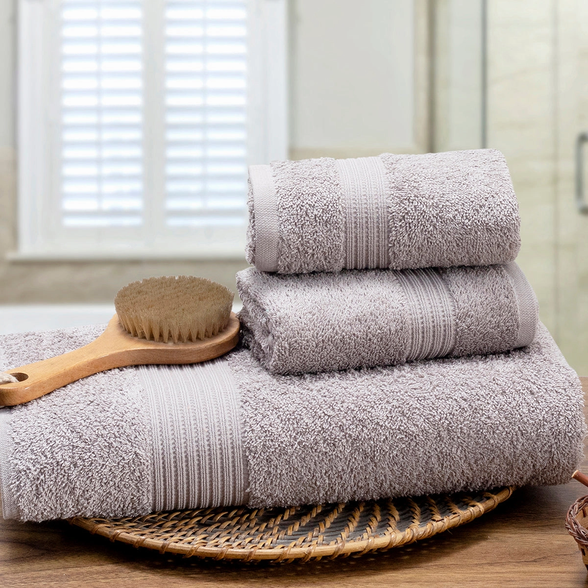 Hermosa Jeneth 100% Cotton 450 GSM Bath Towel Set