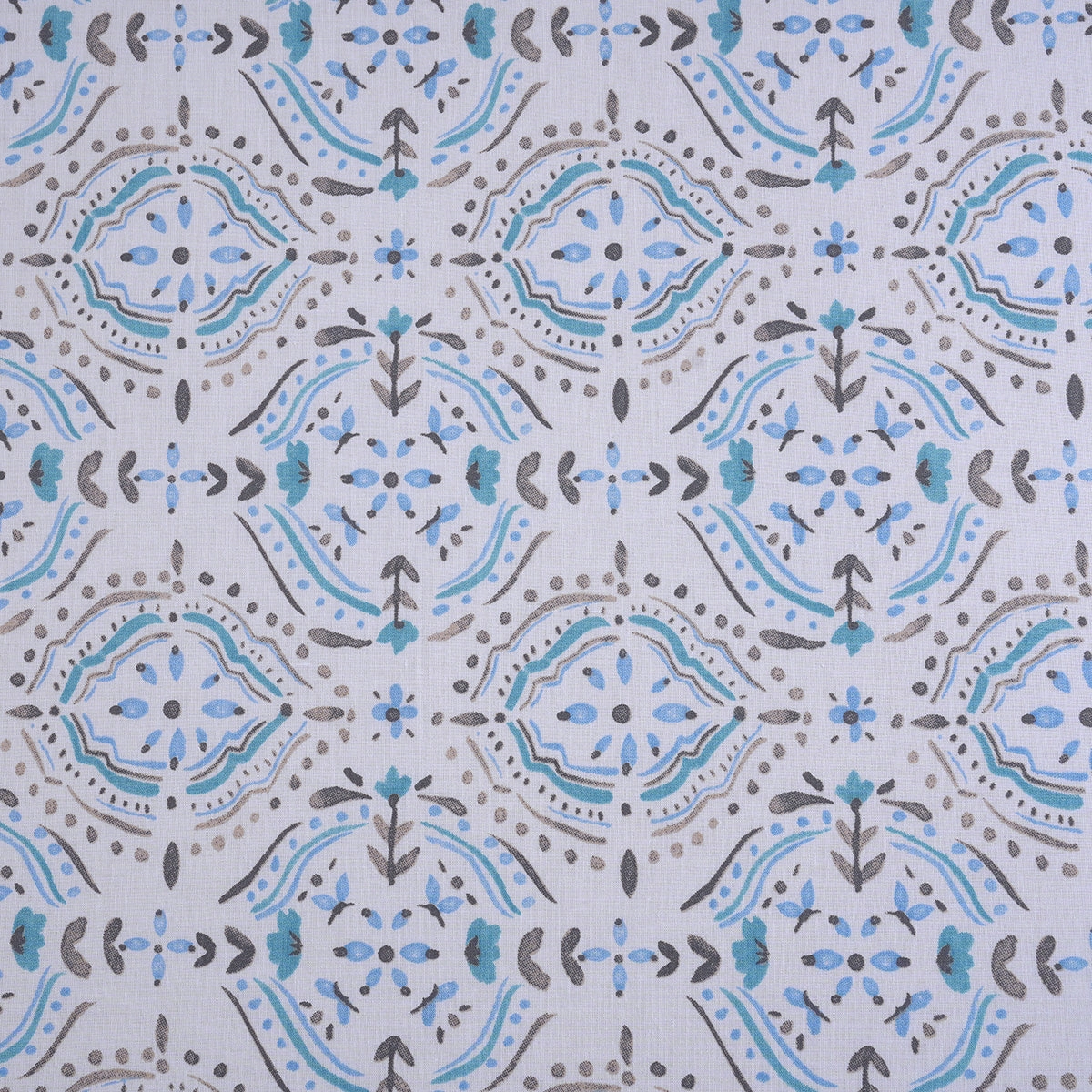 Hermosa Sensory Bloom Avery 100% Cotton Printed Bed Sheet with Pillow Case Blue