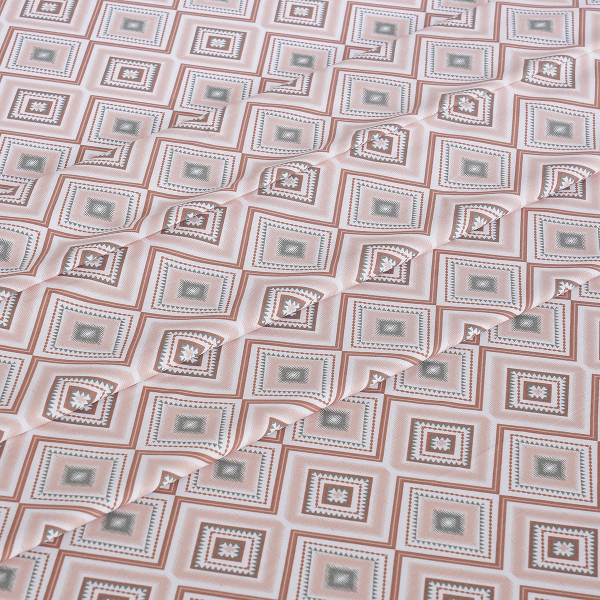Hermosa Sensory Bloom Jude 100% Cotton Printed Bed Sheet with Pillow Case Peach