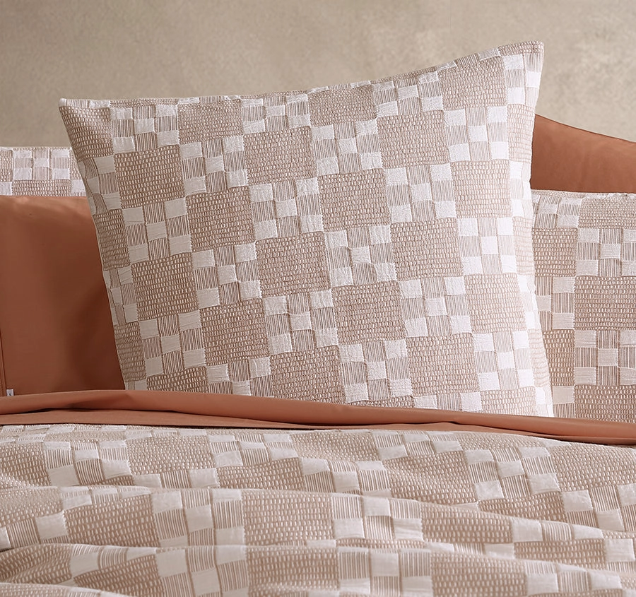 Indi European Pillowcase Stone