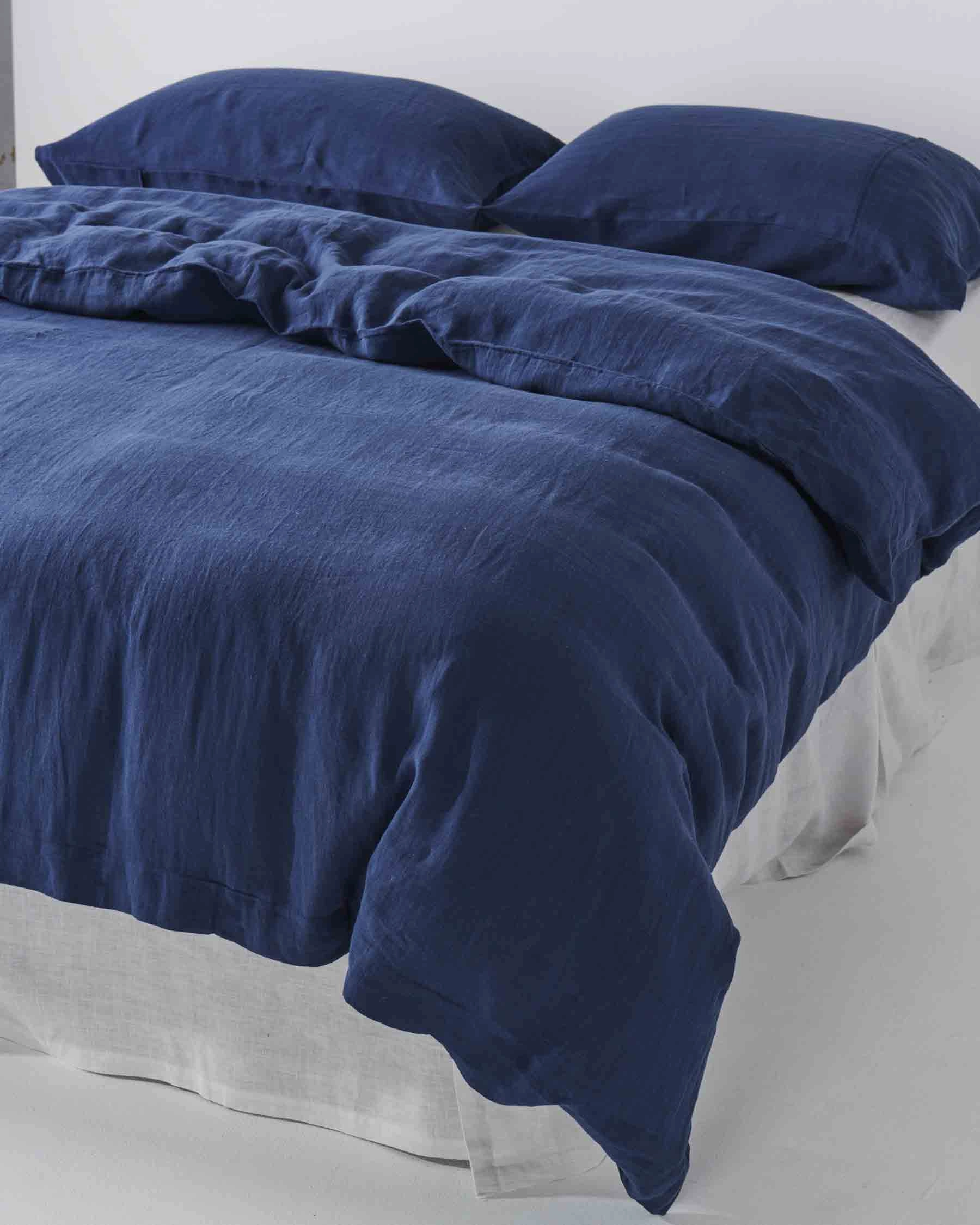 Indigo Linen Pillowcases