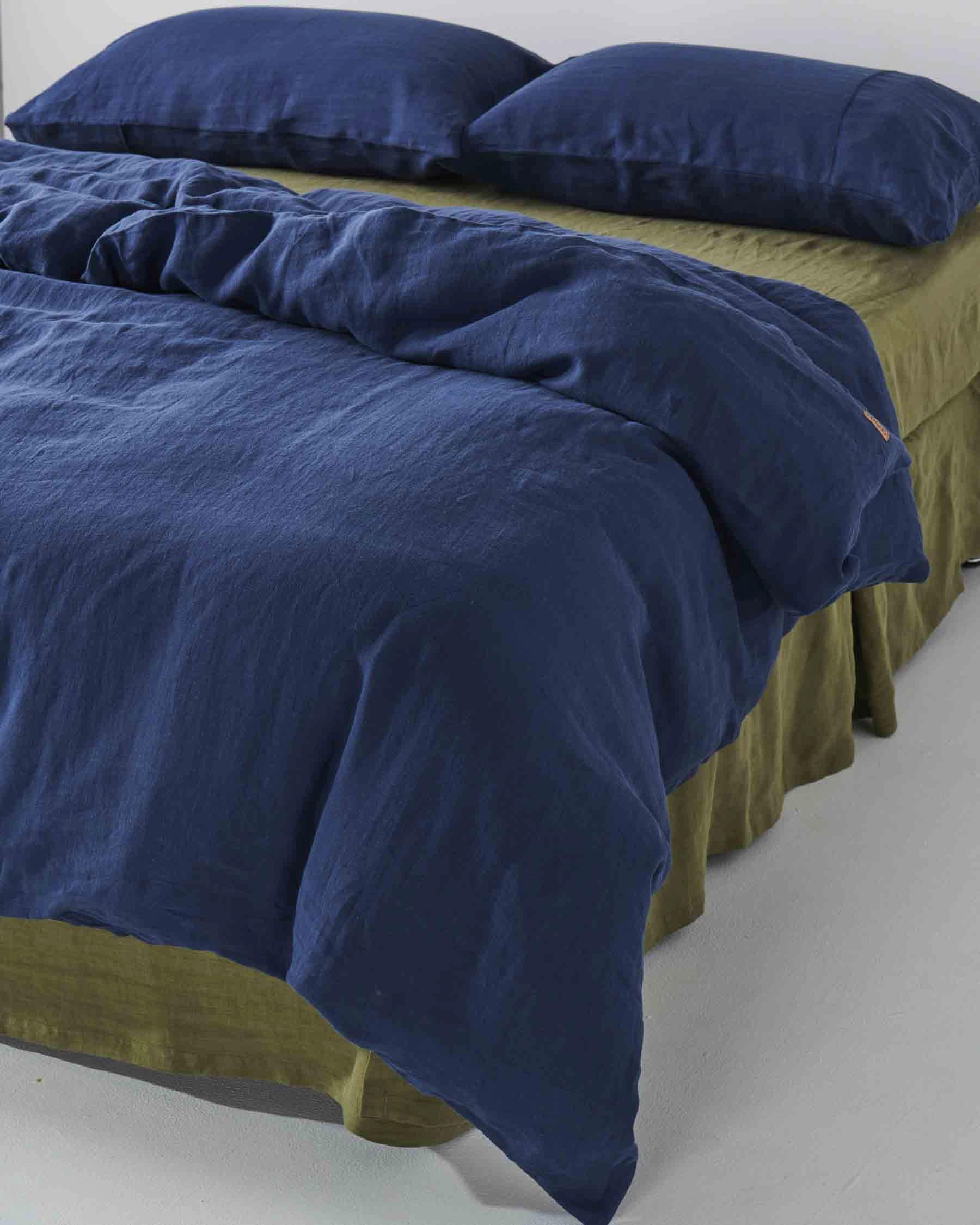 Indigo Linen Pillowcases
