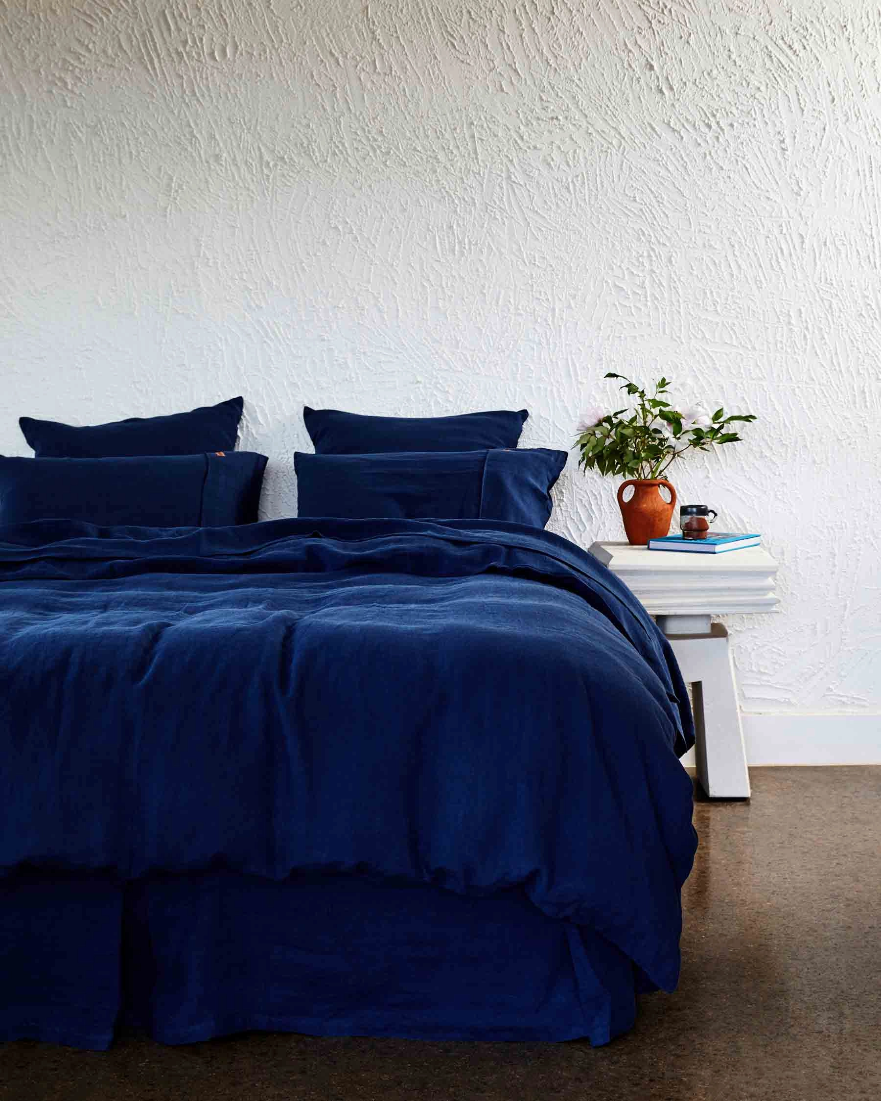 Indigo Linen Valance (US)