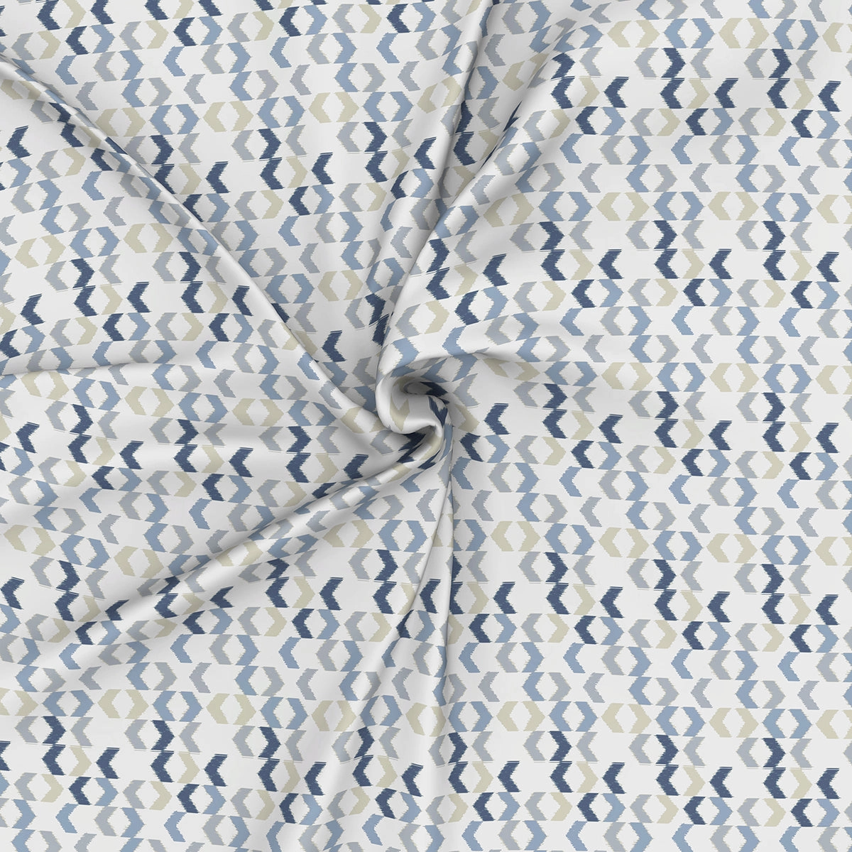 Inhouse Ardour Ingrid Printed 200 TC 100% Cotton Blue Bed Sheet with Pillow Case