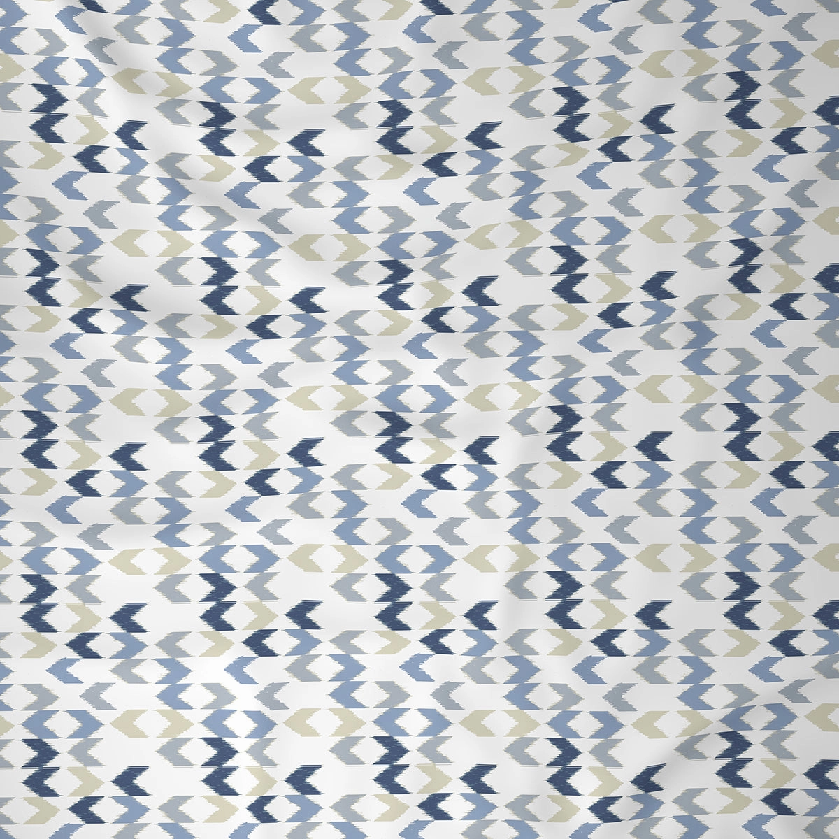 Inhouse Ardour Ingrid Printed 200 TC 100% Cotton Blue Bed Sheet with Pillow Case