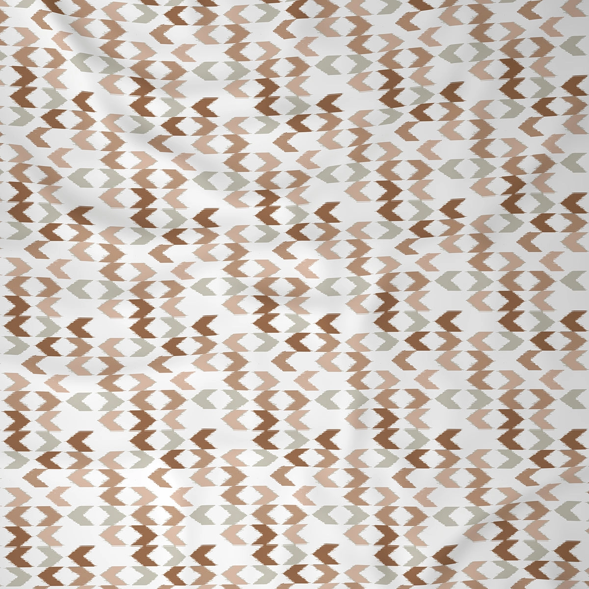 Inhouse Ardour Ingrid Printed 200 TC 100% Cotton Peach Bed Sheet with Pillow Case