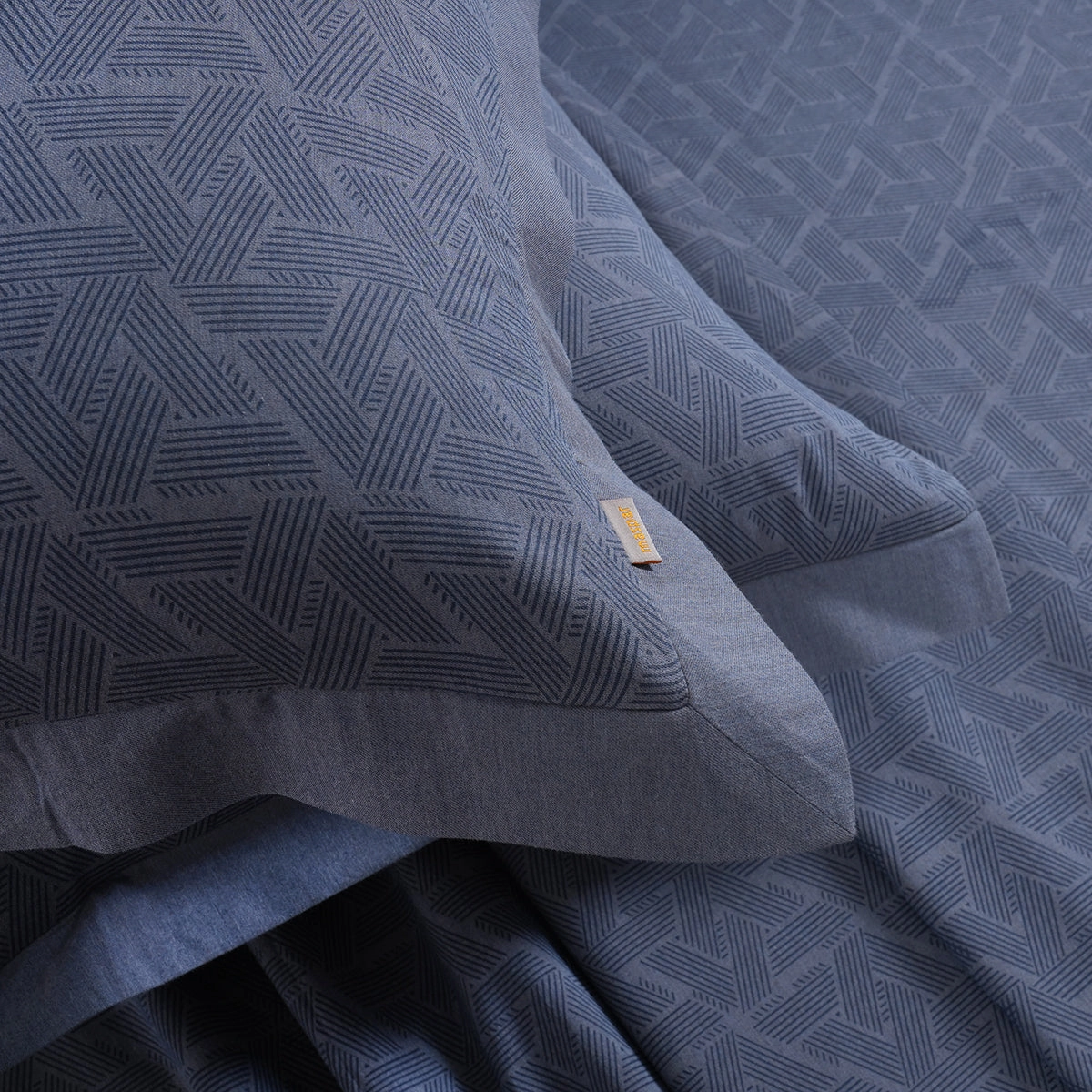 Inner city Made With Egyption Cotton Ultra Soft Blue Bed Sheet with Pillow Case