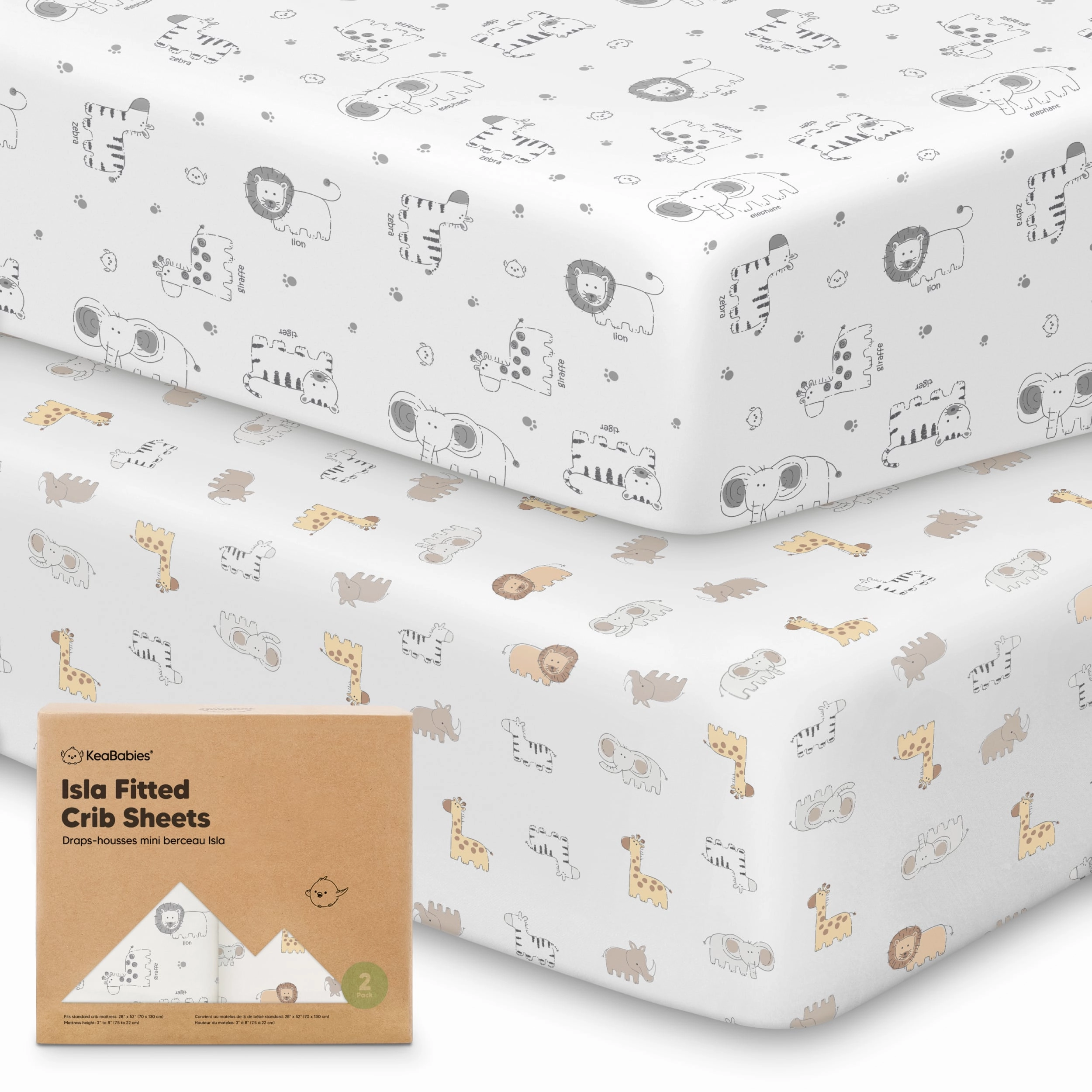 Isla Fitted Crib Sheets