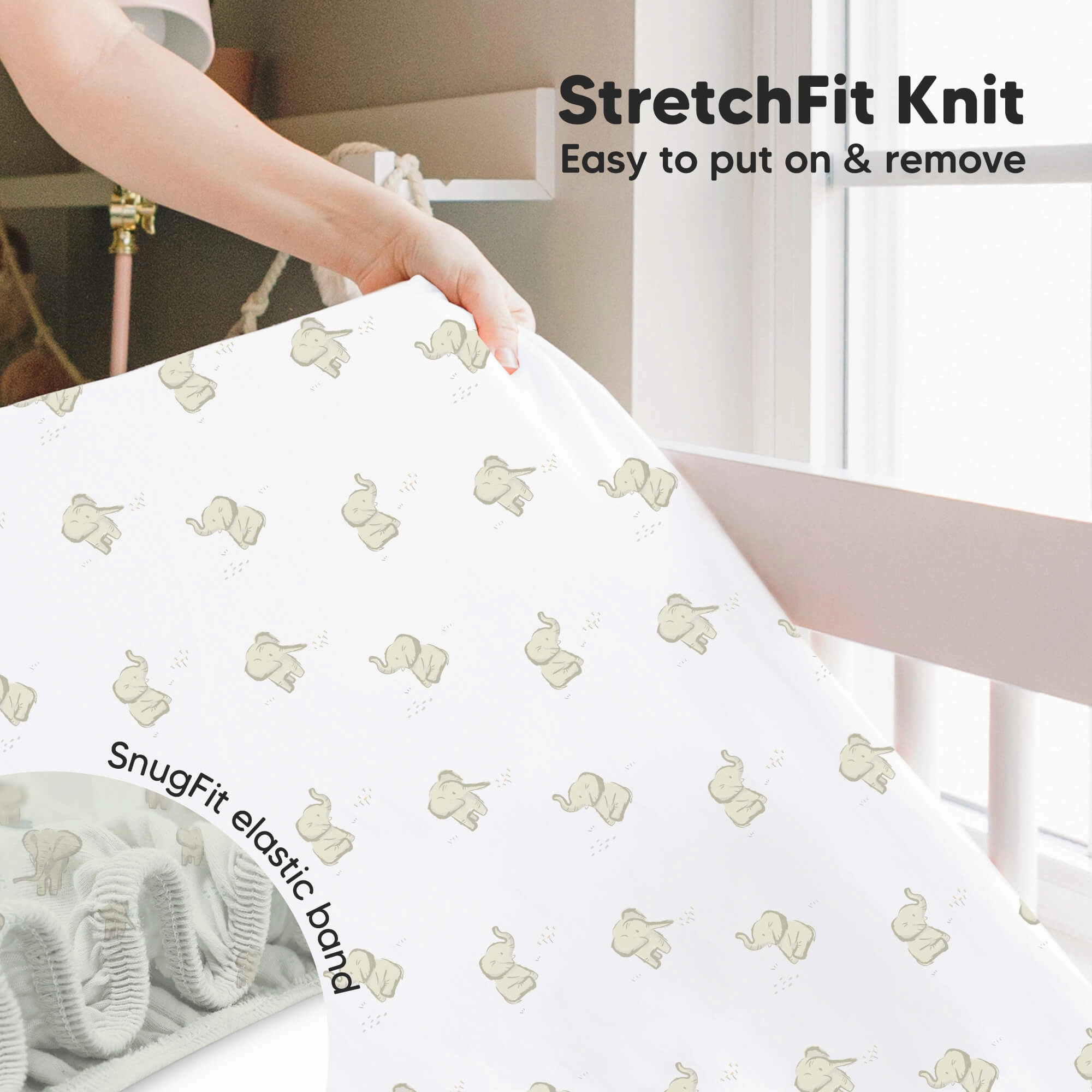 Isla Fitted Crib Sheets (Elly)