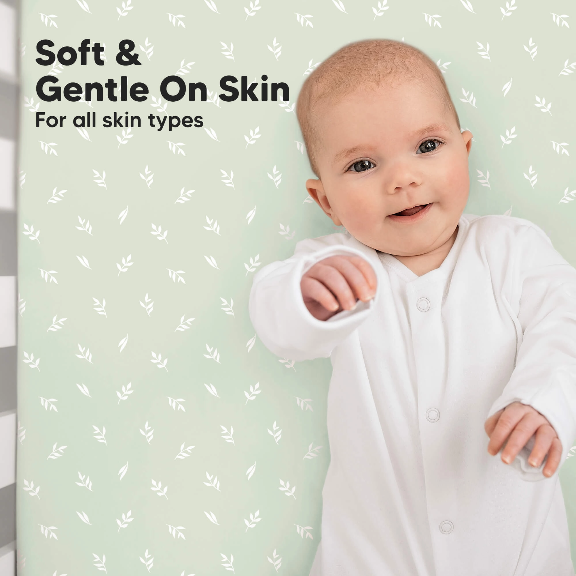 Isla Fitted Crib Sheets (Herb)