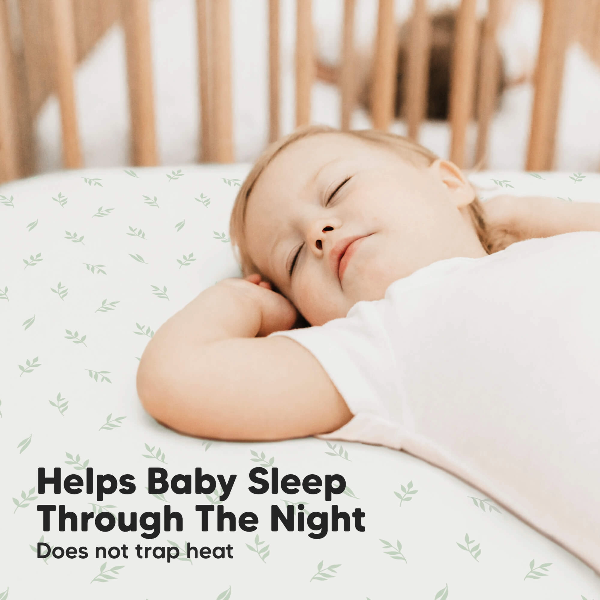 Isla Fitted Crib Sheets (Herb)