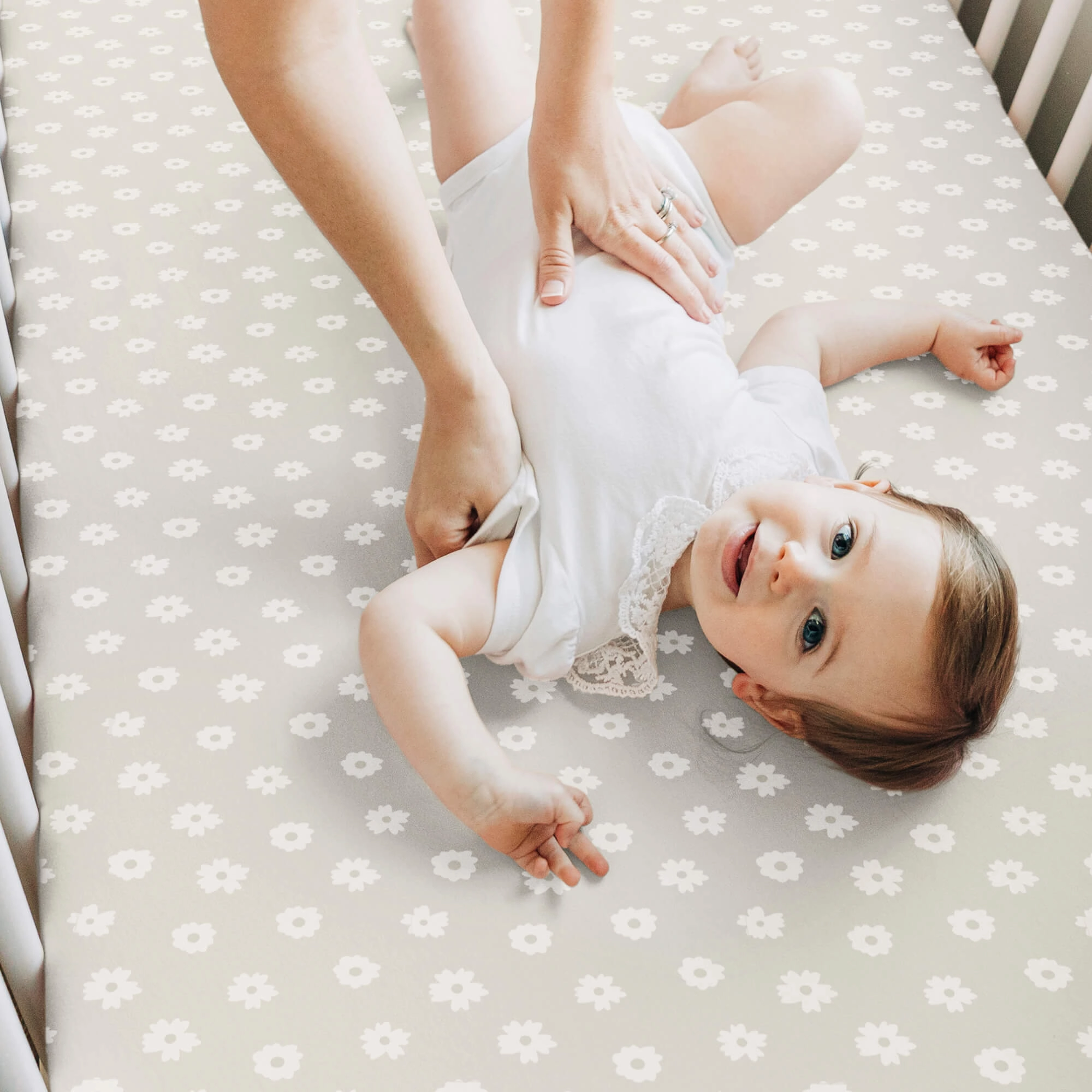 Isla Fitted Crib Sheets (Meadow)