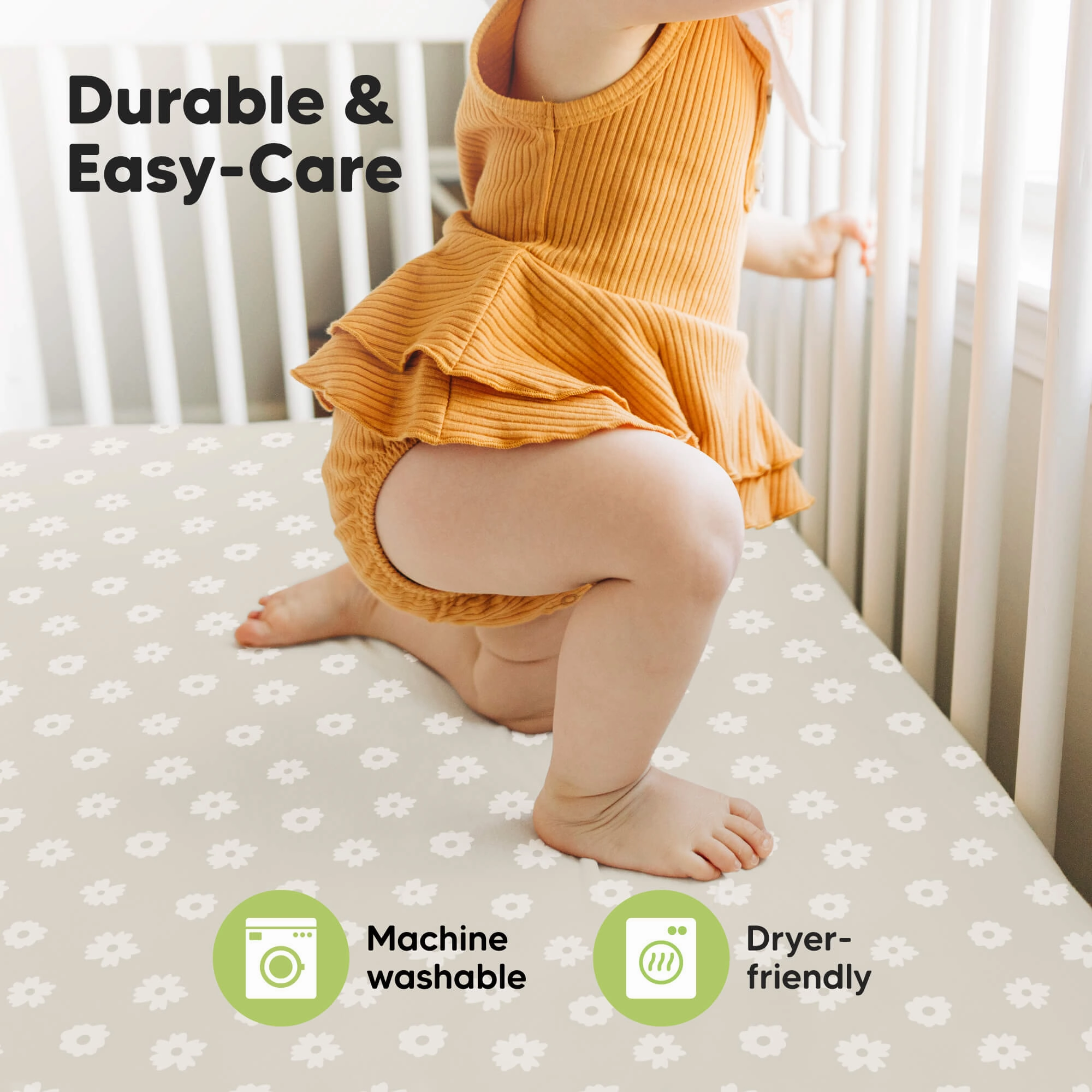 Isla Fitted Crib Sheets (Meadow)