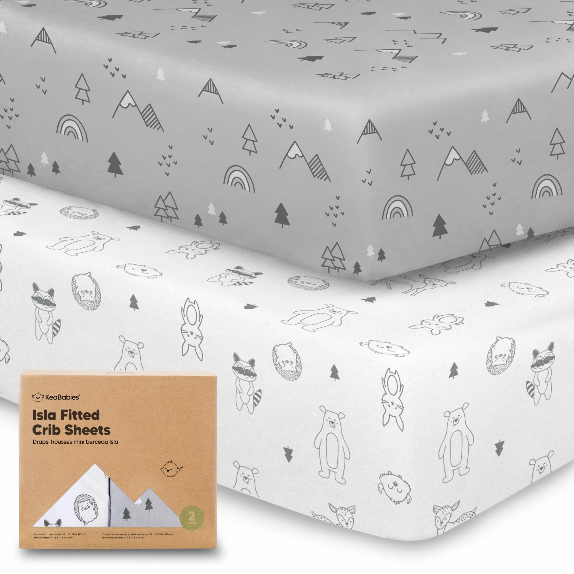 Isla Fitted Crib Sheets