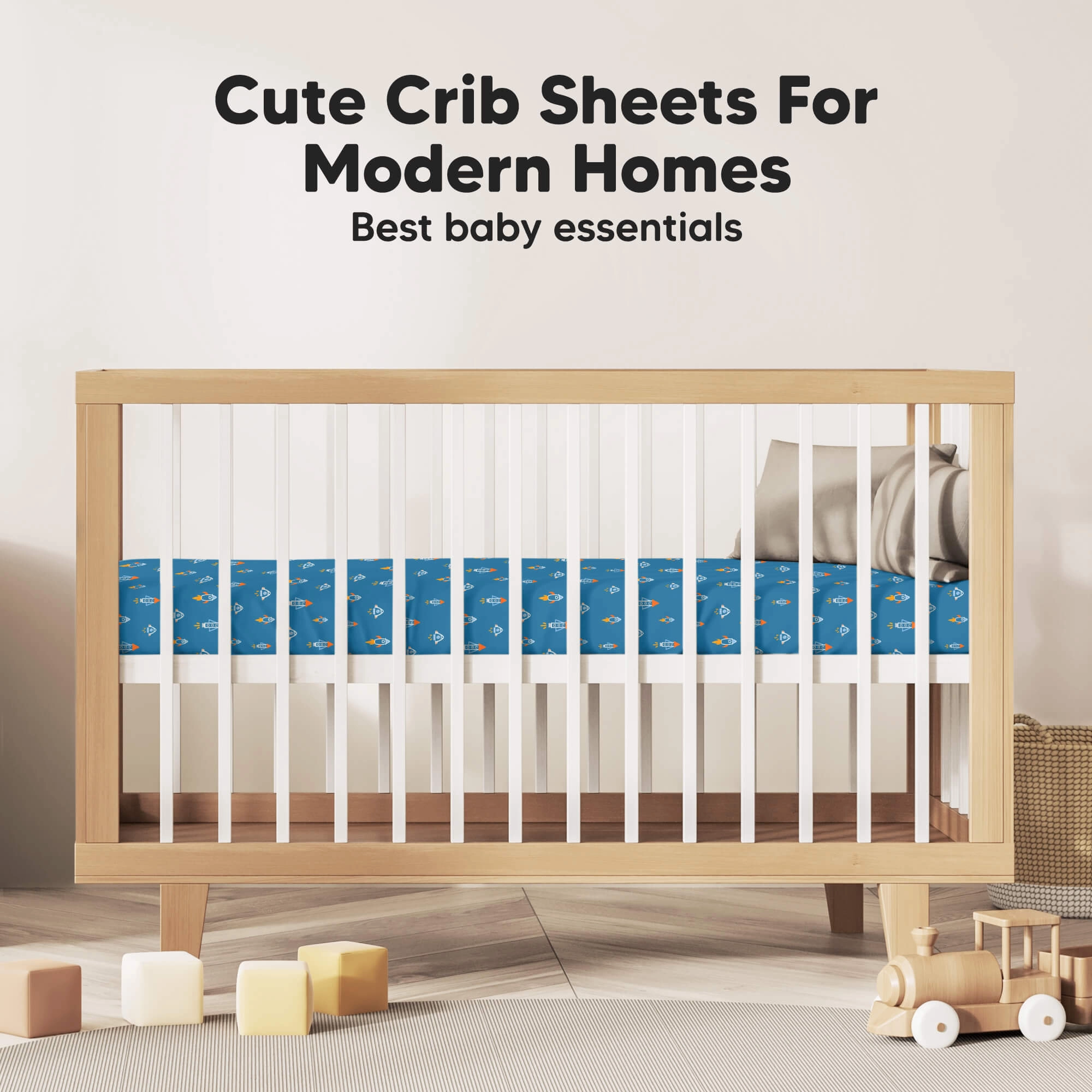 Isla Fitted Crib Sheets (Space Quest)