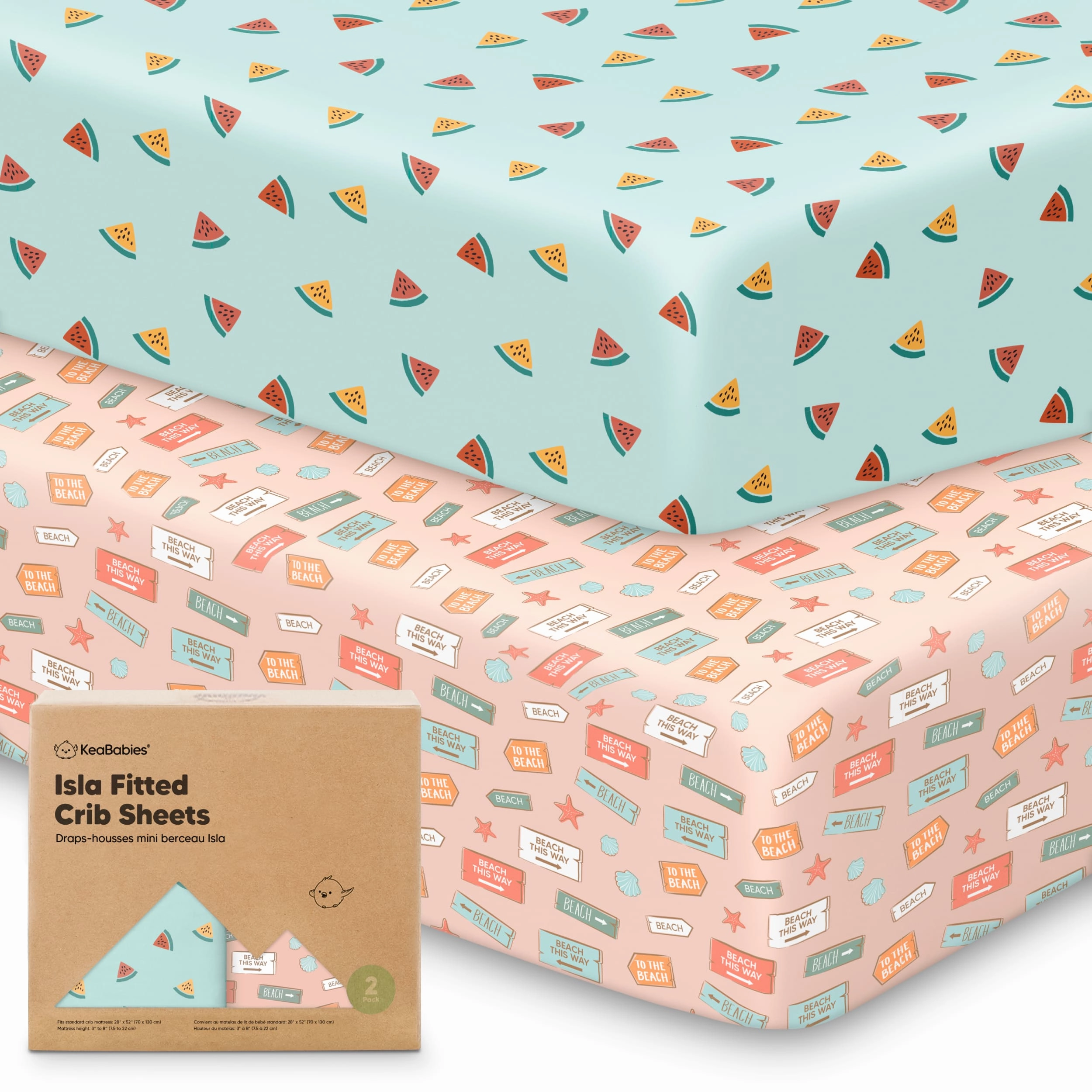 Isla Fitted Crib Sheets