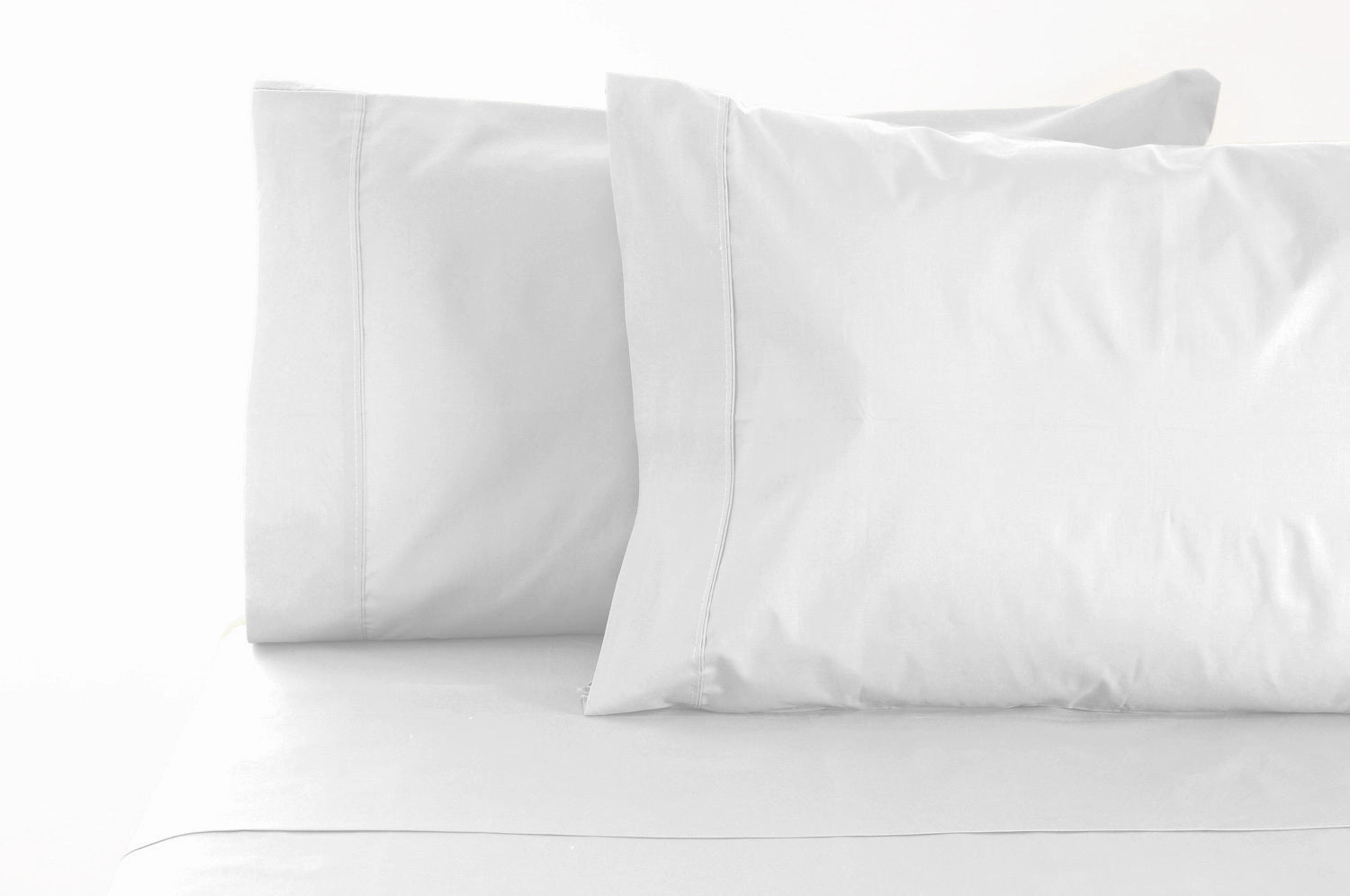 Jenny Mclean S'Allonger 1000tc Cotton Rich WHITE Sheet Set