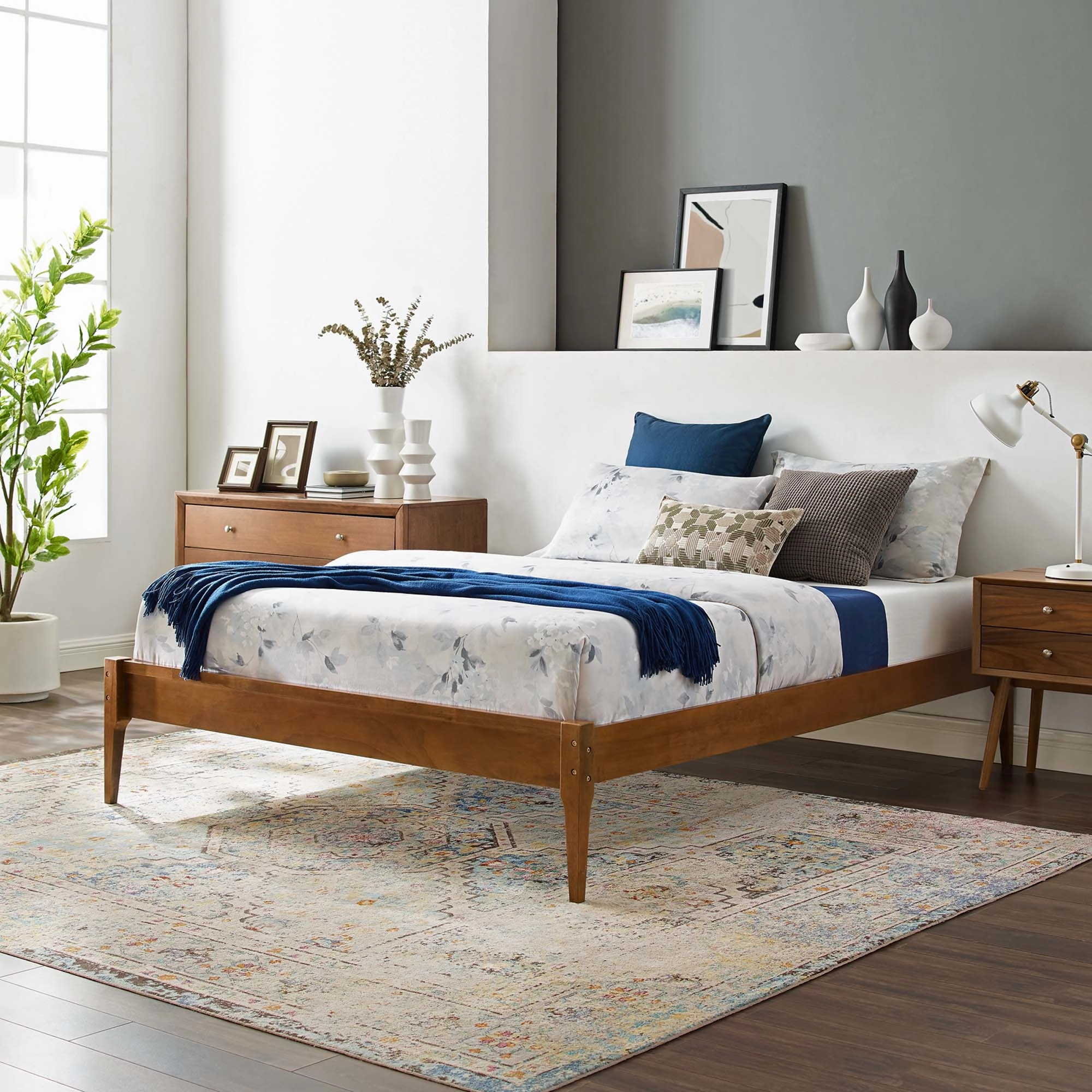 June Wood Platform Bed Frame by Modway