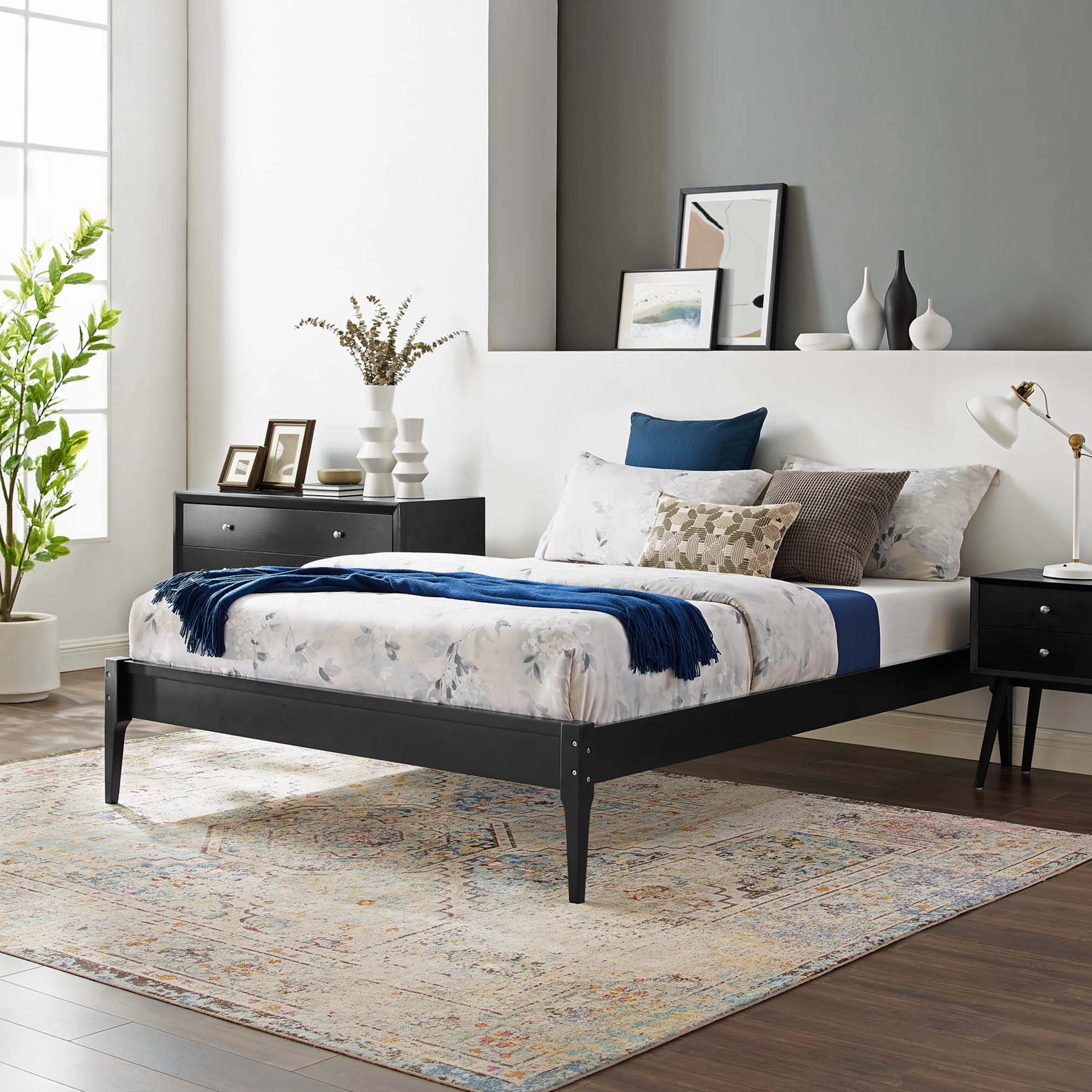 June Wood Platform Bed Frame by Modway