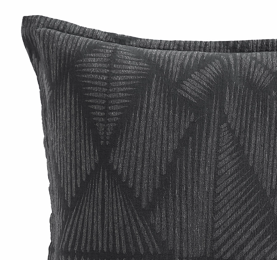 Kenya European Pillowcase Charcoal