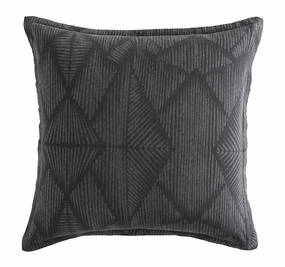 Kenya European Pillowcase Charcoal