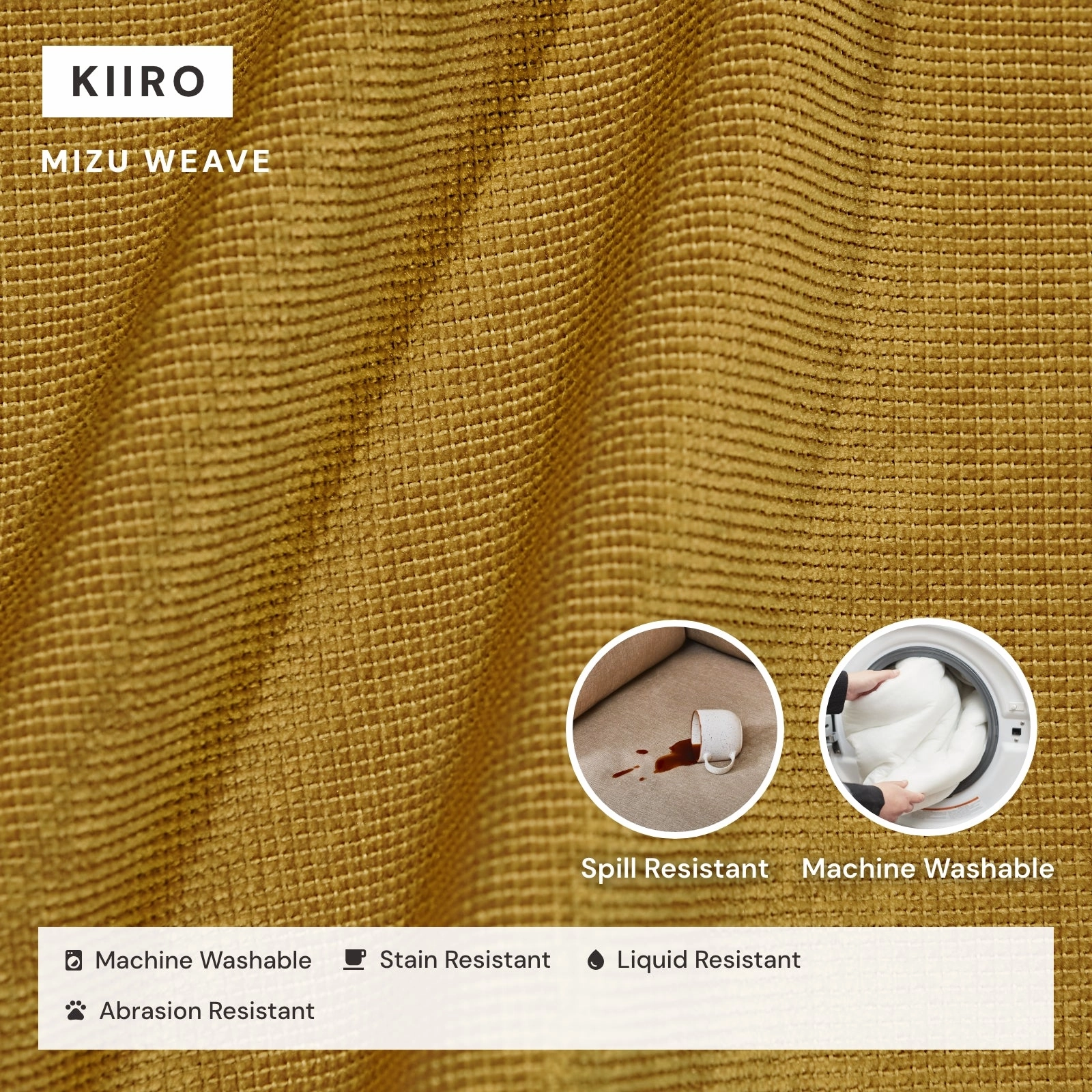 King Upholstered Platform Bed   Headboard | Mizu Weave in Kiiro