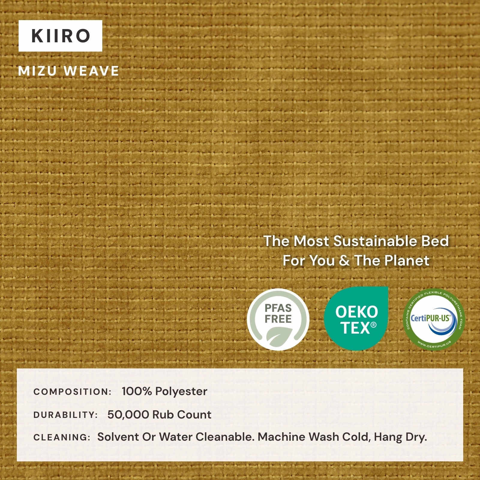 King Upholstered Platform Bed   Headboard | Mizu Weave in Kiiro