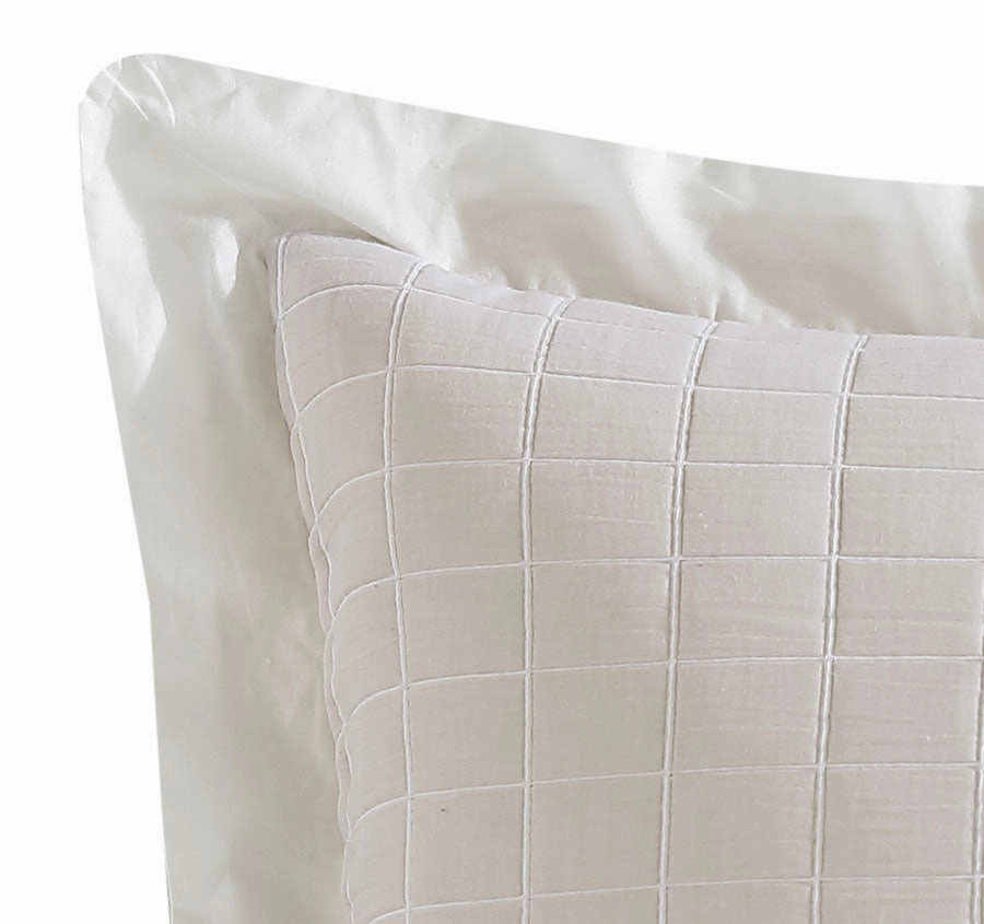 Kingston European Pillowcase Stone