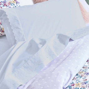 Lace Cuff Sheet Set BLUE by Royal Albert