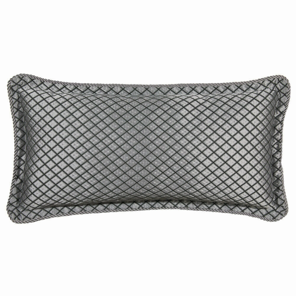 Lancaster Silver Long Filled Cushion by Davinci