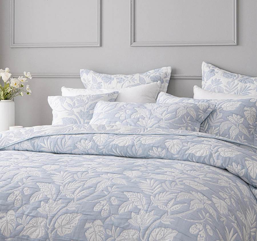 Laurieton Bedspread Set Range Blue