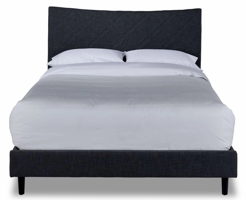 Lawrence 3-Piece King Bed - Dark Grey