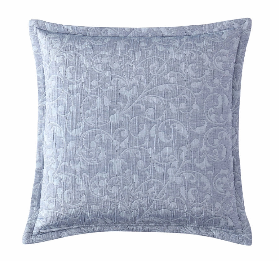 Leoni European Pillowcase Blue