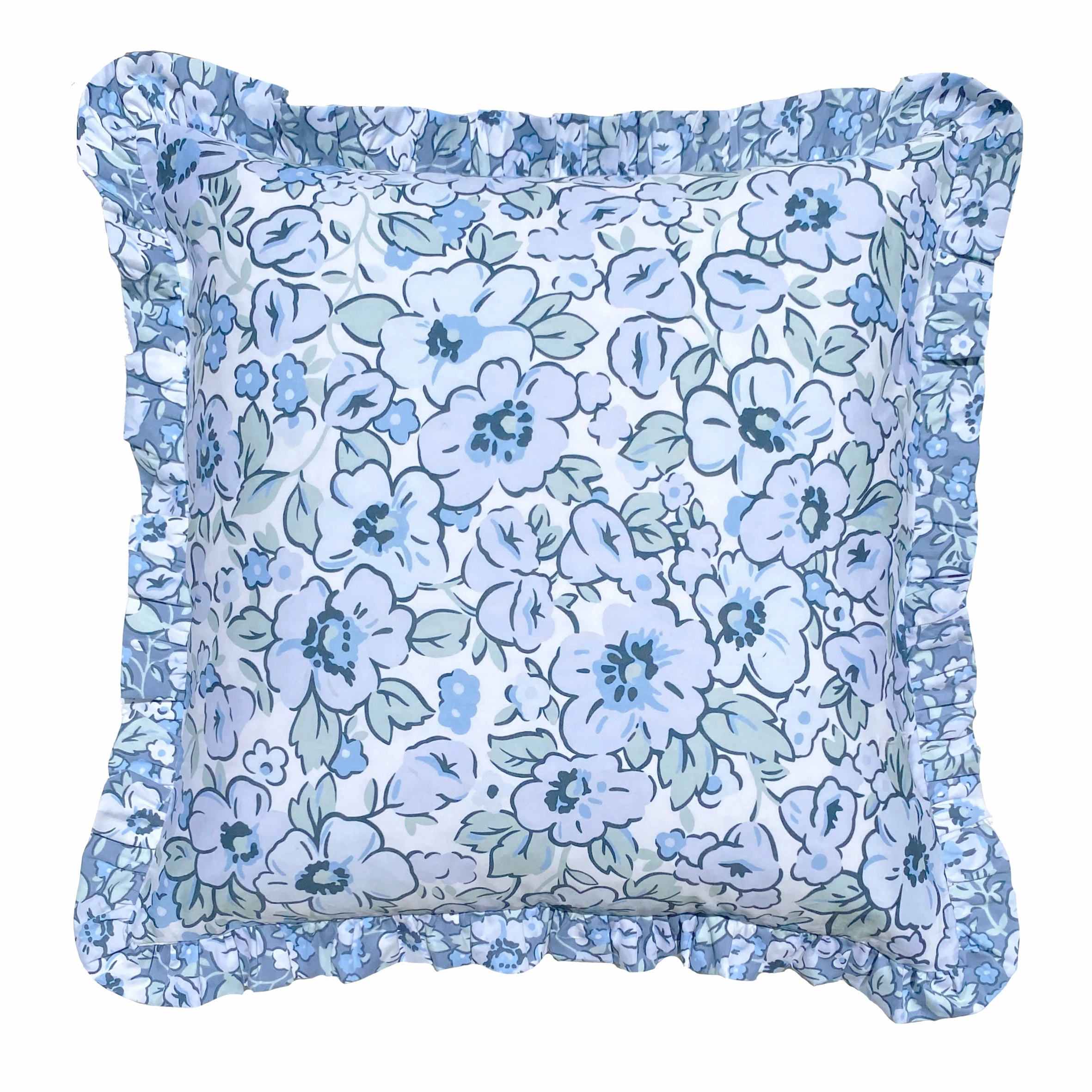 Libby Blue Cushion by Laura Ashley
