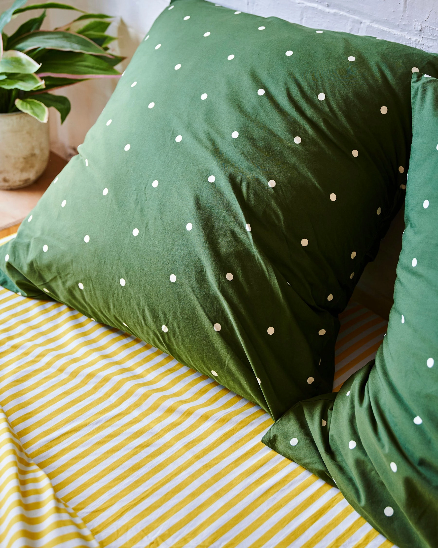 Limoncello Stripe Organic Cotton Fitted Sheet