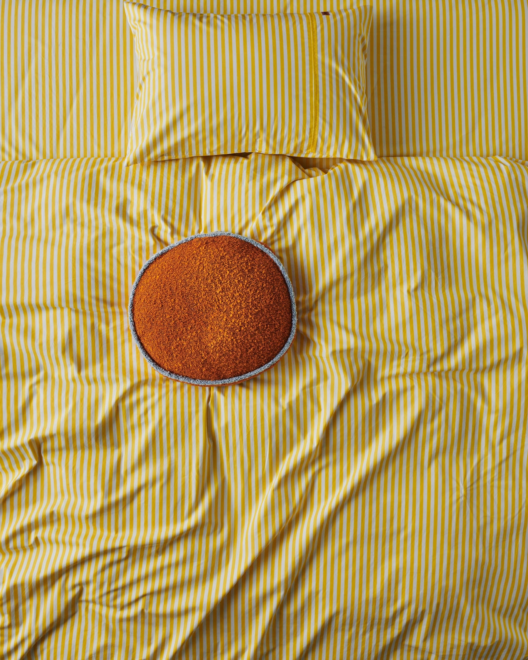 Limoncello Stripe Organic Cotton Fitted Sheet (US)