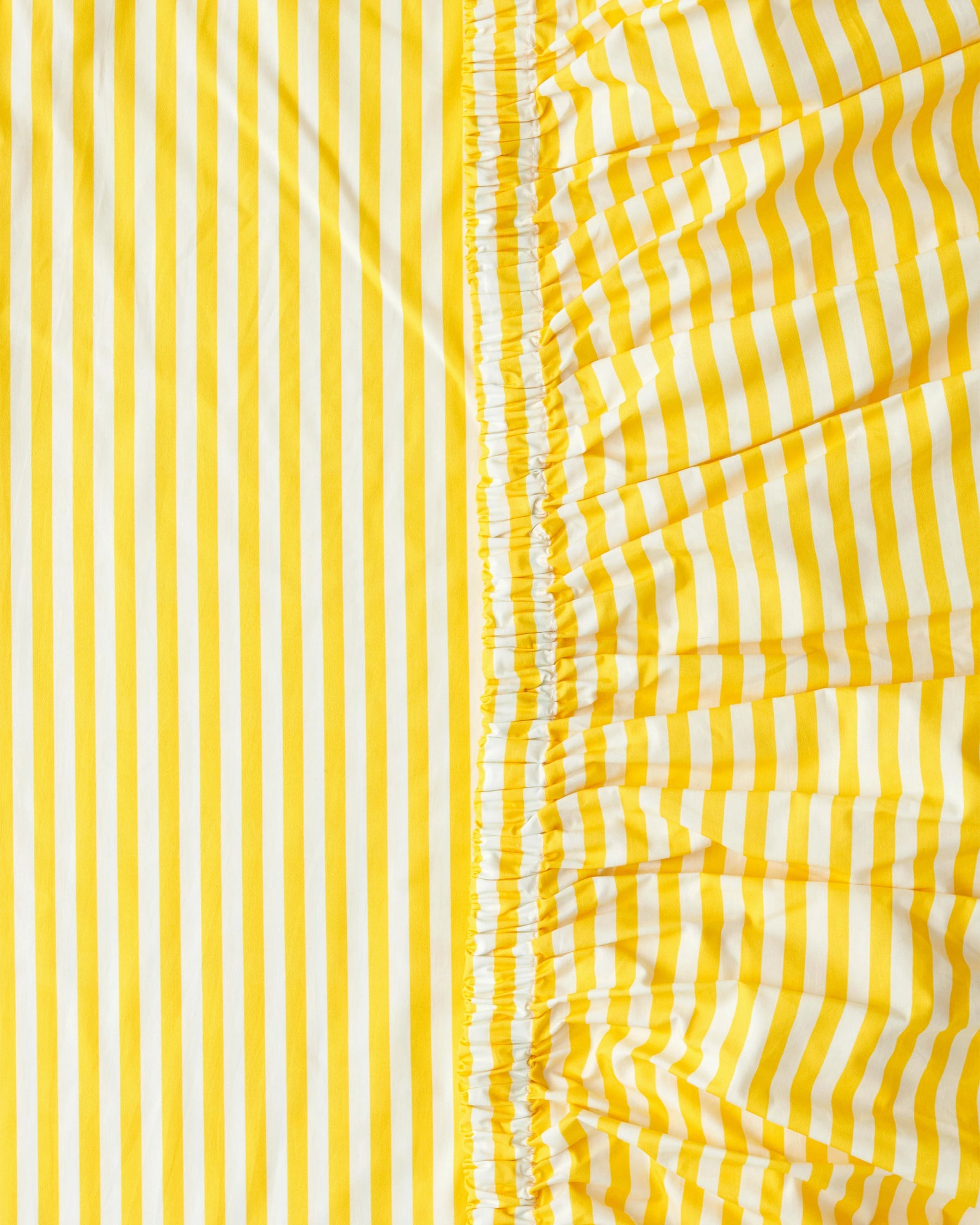Limoncello Stripe Organic Cotton Fitted Sheet (US)