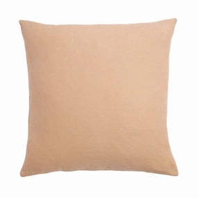 Linen Euro Pillowcase Set - Cashew