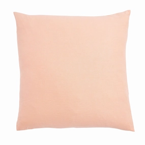 Linen Euro Pillowcase Set - Peach Puff