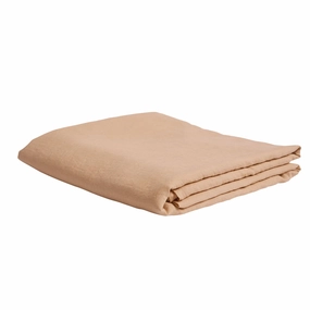 Linen Flat Sheet - Cashew