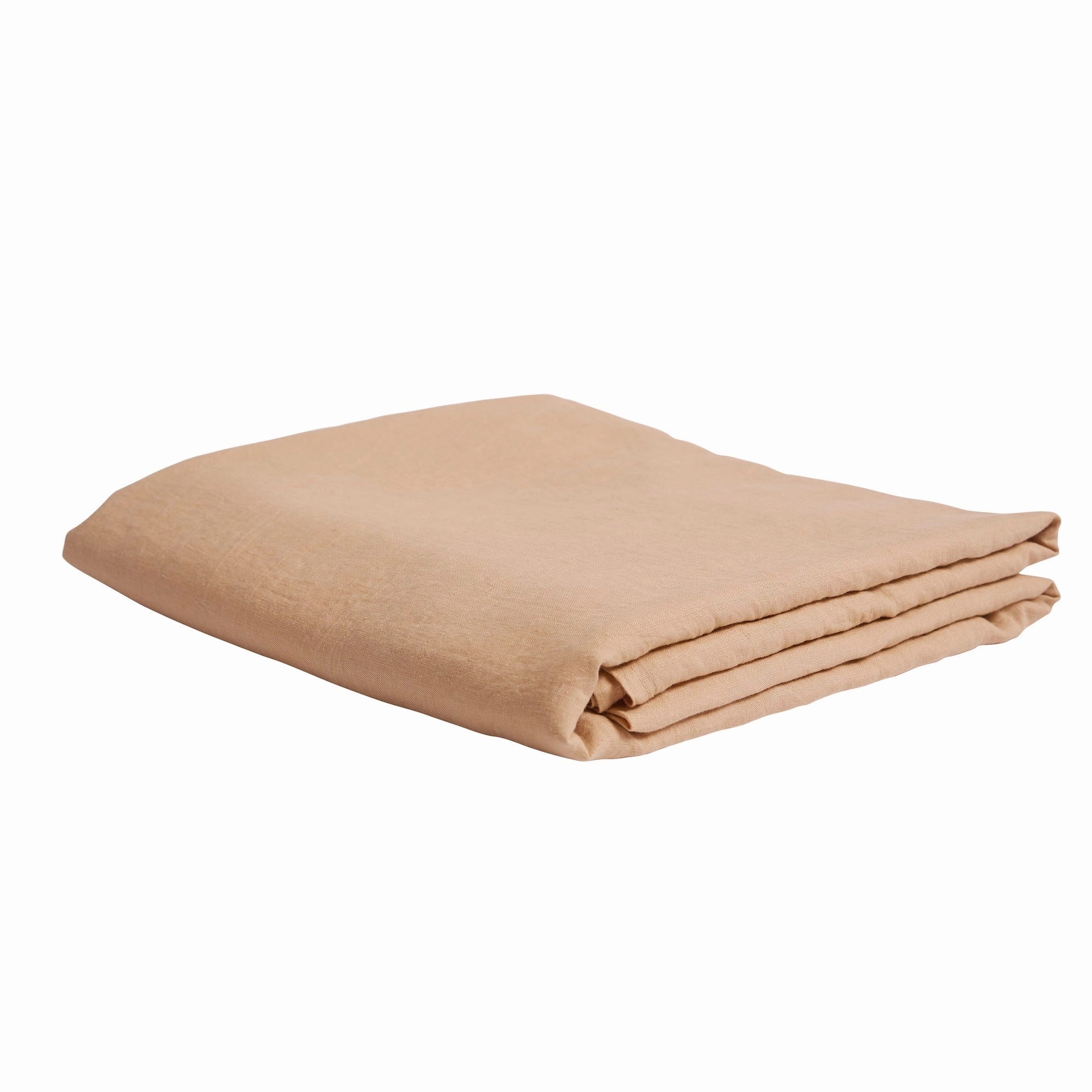 Linen Flat Sheet - Cashew