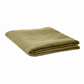 Linen Flat Sheet - Moss
